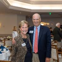 Jim and Betsy Barton smiling for camera